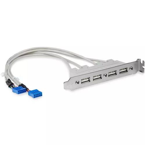 Revendeur officiel Câble USB StarTech.com Equerre USB 4 ports - Adaptateur de Slot 4 ports USB 2.0 A Femelle