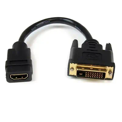StarTech Câble adaptateur vidéo de 20 cm HDMI vers DVI-D - Câble HDMI - visuel 1
