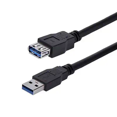 Revendeur officiel StarTech.com Câble d'extension noir SuperSpeed USB 3.0 A