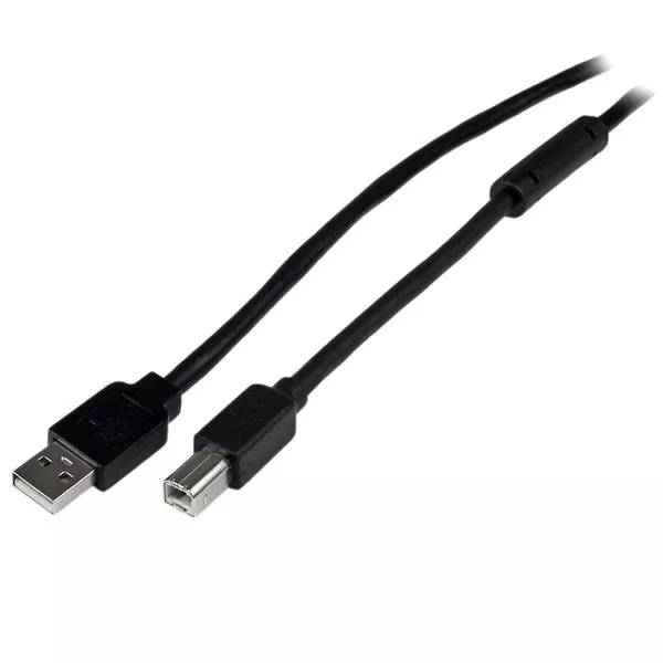 Vente Câble USB StarTech.com Câble USB Actif A vers B 20 m - M/M - Noir sur hello RSE