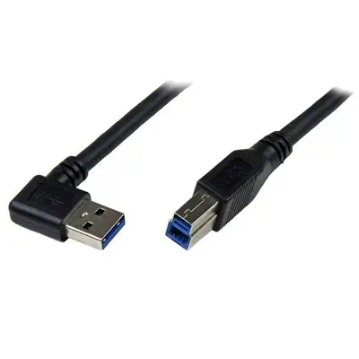 StarTech Câble USB 3.0 SuperSpeed A vers B coudé à angle - visuel 1