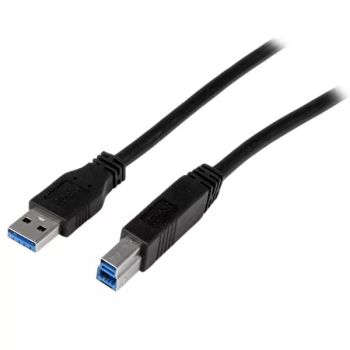 Vente Câble USB StarTech.com Câble Certifié USB 3.0 A vers B 2 m - M/M - Cordon USB3 SuperSpeed USB A USB B