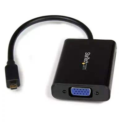 Achat StarTech.com Câble Adaptateur Micro HDMI vers VGA avec Audio - Convertisseur Micro HDMI (M) vers VGA (F) - 0065030851008