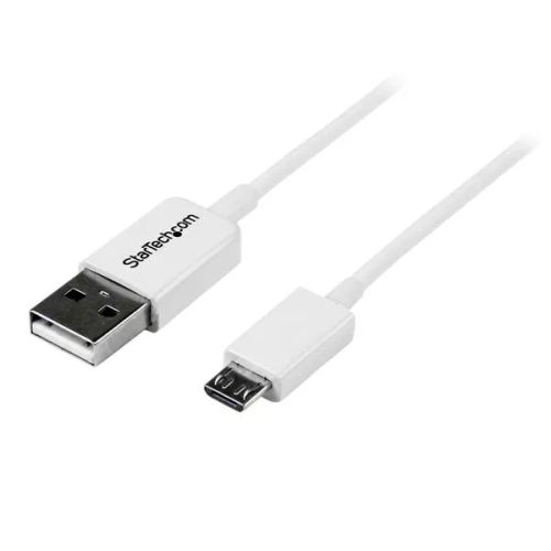 Revendeur officiel StarTech.com Câble Micro USB 2 m - A vers Micro B - Blanc