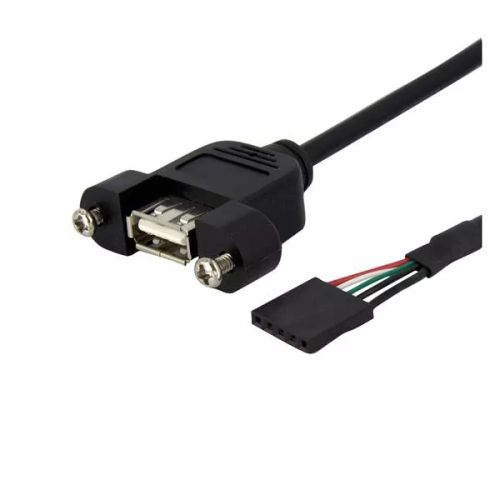 Revendeur officiel StarTech.com Câble USB Montage sur Panneau A Femelle vers Header Carte Mère A Interne Femelle - 91 cm