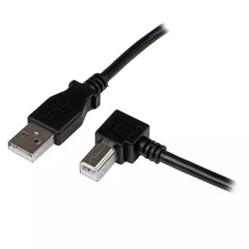 Revendeur officiel StarTech.com Câble USB 2.0 A vers USB B Coudé à droite Mâle / Mâle pour imprimante - 3 m - Noir