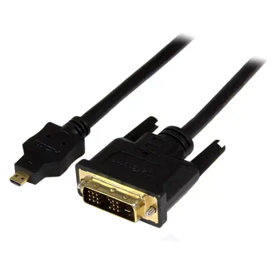 Revendeur officiel Câble HDMI StarTech.com Câble Adaptateur Micro HDMI vers DVI-D Mâle /