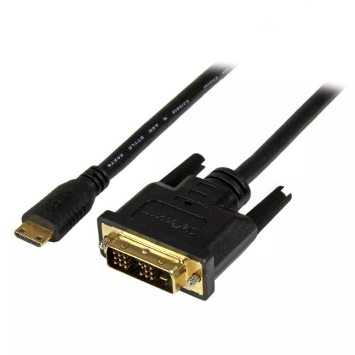 Achat Câble HDMI StarTech.com Câble Mini HDMI vers DVI de 1m - Câble DVI-D vers HDMI (1920x1200p) - Mini HDMI Mâle 19 Broches vers DVI-D Mâle - Câble Convertisseur pour Moniteur Numérique M/M