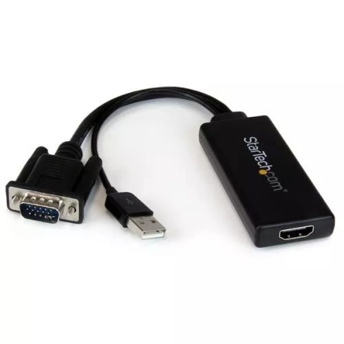Achat StarTech.com Adaptateur VGA vers HDMI avec audio et - 0065030854962