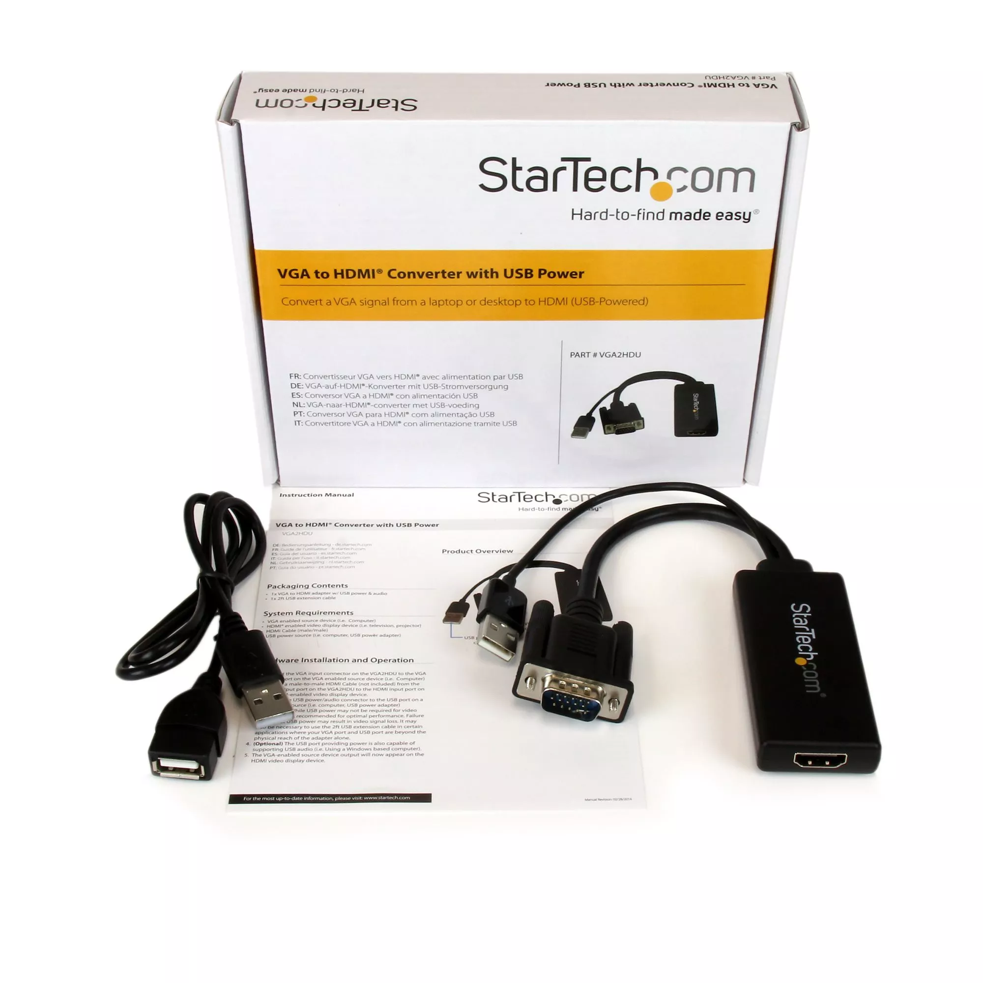 Achat StarTech.com Adaptateur VGA vers HDMI avec audio et sur hello RSE - visuel 5
