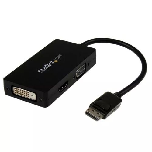 Revendeur officiel StarTech.com Adaptateur de voyage DisplayPort vers VGA / DVI / HDMI - Covertisseur vidéo 3-en-1