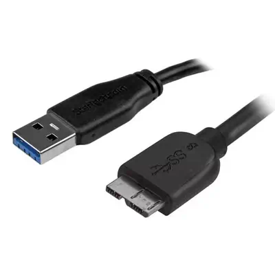 Revendeur officiel Câble USB StarTech.com Câble SuperSpeed USB 3.0 slim A vers Micro B