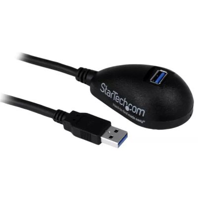 Revendeur officiel StarTech.com Câble d'extension SuperSpeed USB 3.0 de 1,5m - Rallonge USB A vers A sur socle - M/F - Noir