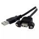 Achat StarTech.com Rallonge de câble USB 2.0 à montage sur hello RSE - visuel 1