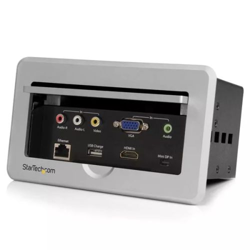 Achat StarTech.com Boîtier de connexion pour table de réunion - HDMI / VGA / Mini DP vers sortie HDMI avec port USB à charge rapide sur hello RSE