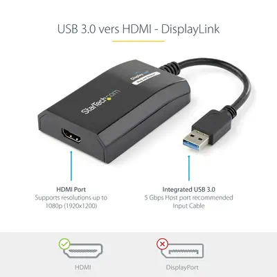 StarTech Carte Graphique Externe USB 3.0 vers HDMI - Câble HDMI - visuel 7