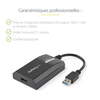StarTech Carte Graphique Externe USB 3.0 vers HDMI - Câble HDMI - visuel 9