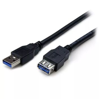Vente Câble USB StarTech.com Câble d'extension USB 3.0 SuperSpeed de 2m - Rallonge USB A vers A - M/F - Noir sur hello RSE