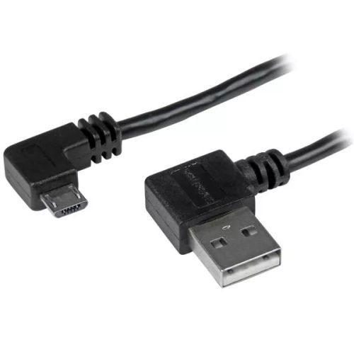 Achat Câble USB StarTech.com Câble USB A vers Micro B de 1 m avec connecteurs coudés à angle droit - M/M - Noir sur hello RSE