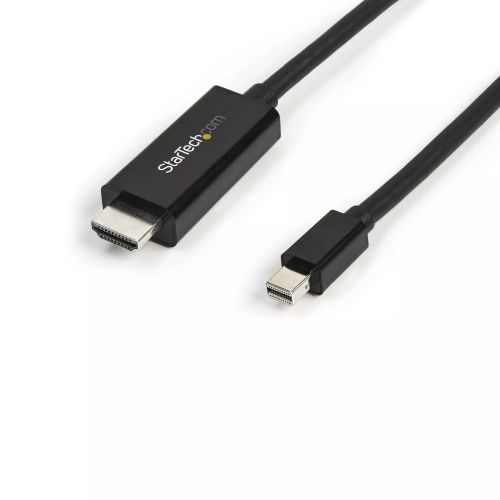 Revendeur officiel Câble HDMI StarTech.com Câble adaptateur Mini DisplayPort vers HDMI de 3 m - 4K 30 Hz - Noir