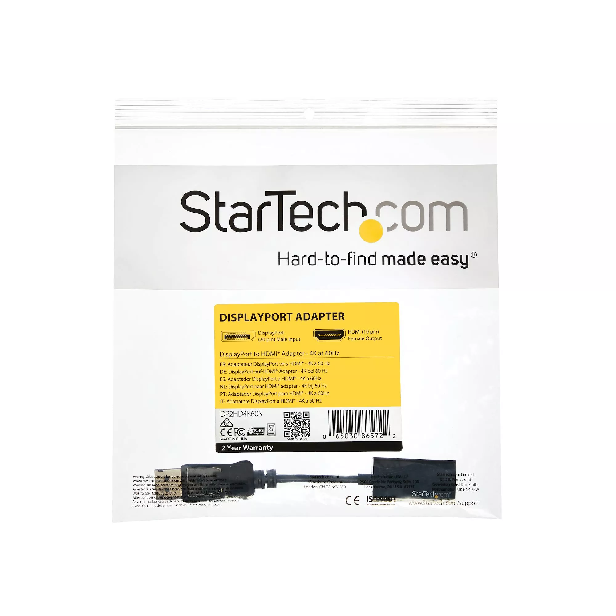 Achat StarTech.com Adaptateur DisplayPort vers HDMI - M/F - sur hello RSE - visuel 7