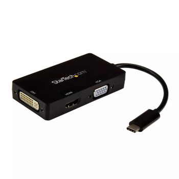Vente Câble HDMI StarTech.com Adaptateur multiport USB-C - 3 en 1 - USB Type-C vers HDMI DVI ou VGA sur hello RSE