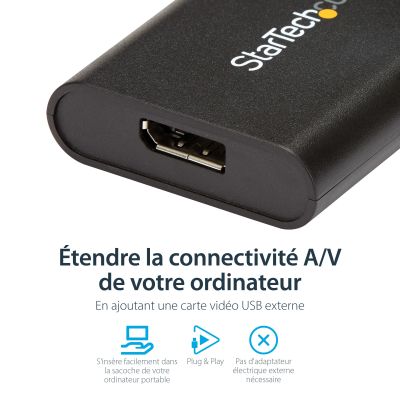 Vente StarTech.com Adaptateur USB 3.0 vers DisplayPort 4K 30Hz StarTech.com au meilleur prix - visuel 8