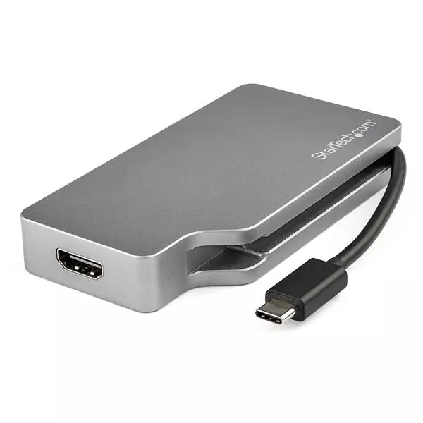 Revendeur officiel Câble HDMI StarTech.com Adaptateur multiport USB-C - Gris sidéral - 4-en