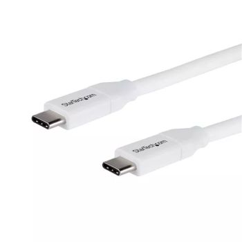 Achat StarTech.com Câble USB-C vers USB-C avec Power Delivery 5A de 2 m - USB 2.0 - Blanc - 0065030879736