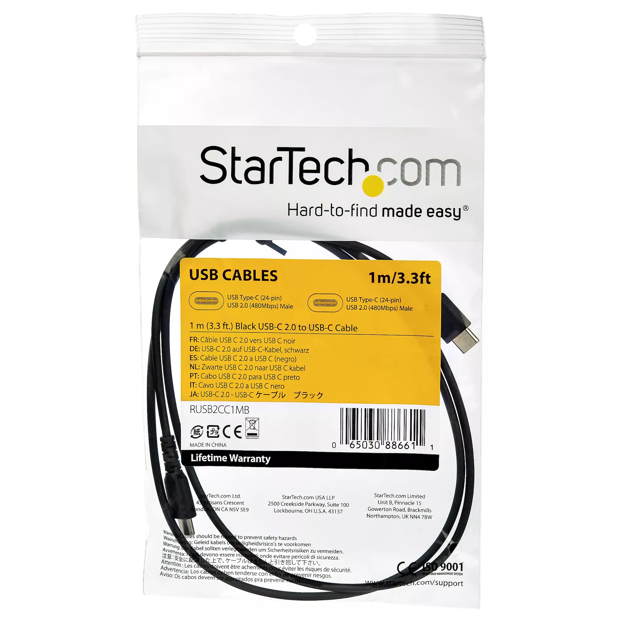 Vente StarTech.com Câble USB-C vers USB 2.0 de 1 StarTech.com au meilleur prix - visuel 6