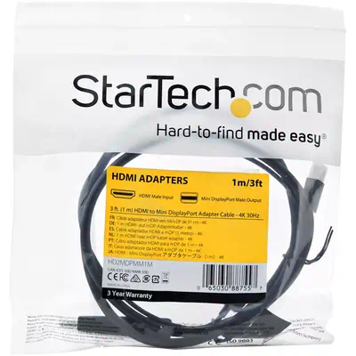 Vente StarTech.com Câble HDMI vers Mini DisplayPort - 1 StarTech.com au meilleur prix - visuel 6