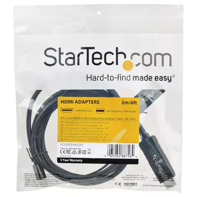 Vente StarTech.com Câble HDMI vers Mini DisplayPort - 2 StarTech.com au meilleur prix - visuel 6