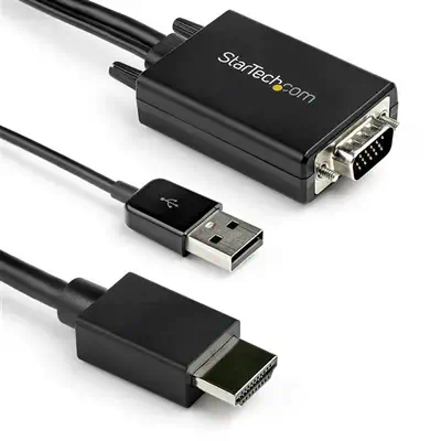 StarTech Câble adaptateur VGA vers HDMI - 2 m - 1080p - Câble HDMI - visuel 2