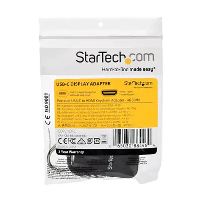 StarTech Adaptateur USB Type-C vers HDMI 4K porte-clés - Câble HDMI - visuel 8