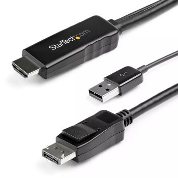 Vente StarTech.com Câble Adaptateur HDMI vers DisplayPort de 2m au meilleur prix