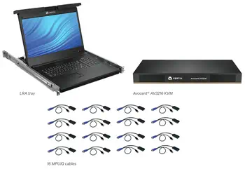 Avantages Vertiv Avocent 16 Ordinateur(s) - 47 cm (18,5") LED - UXGA
