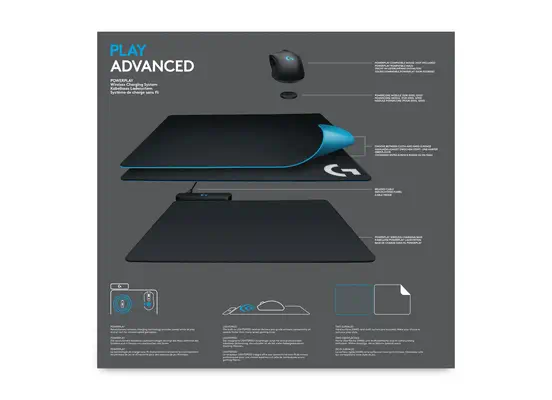 Logitech G POWERPLAY Logitech - visuel 1 - hello RSE - Système sans fil intégré
