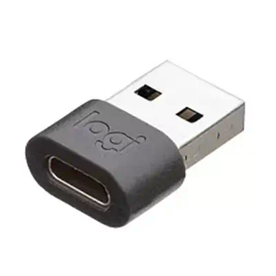 LOGITECH Zone Wired USB-C to A Adapter - GRAPHITE - Logitech - Câble USB - visuel 1