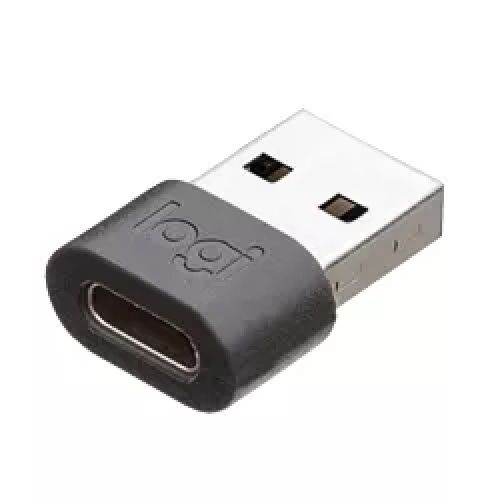 Vente Câble USB LOGITECH Zone Wired USB-C to A Adapter - GRAPHITE - WW