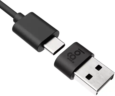 LOGITECH Zone Wired USB-C to A Adapter - GRAPHITE - Logitech - Câble USB - visuel 2