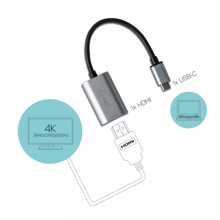 Vente I-TEC USB C to HDMI Metal Adapter 1xHDMI i-tec au meilleur prix - visuel 4