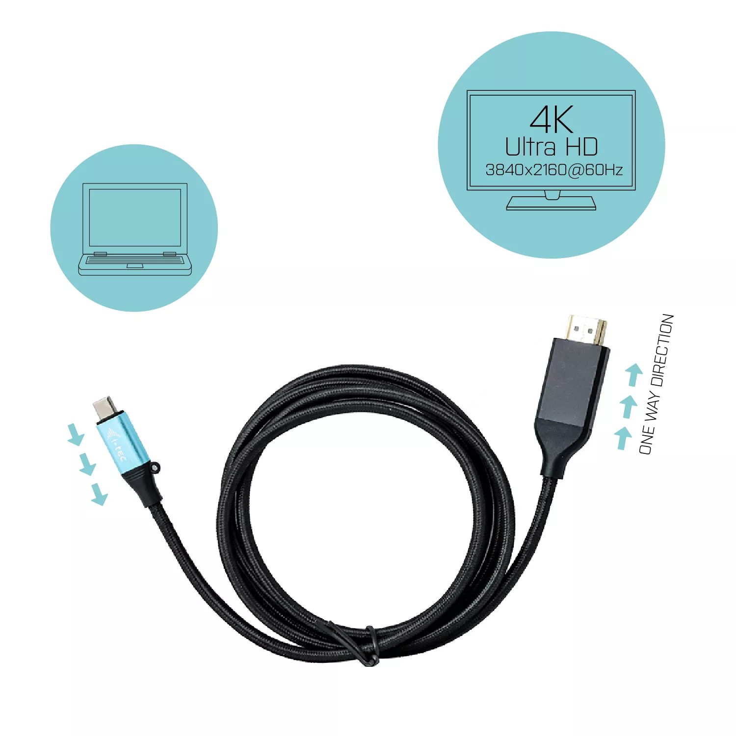 Vente I-TEC USB C HDMI Cable Adapter 4K 60Hz i-tec au meilleur prix - visuel 4