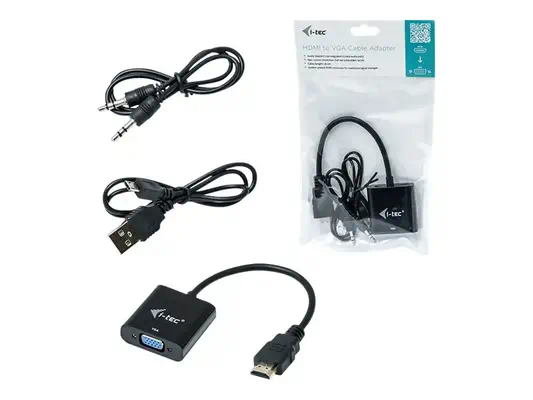 I-TEC Adapter HDMI to VGA resolution Full-HD - I-Tec - Câble Audio - visuel 1