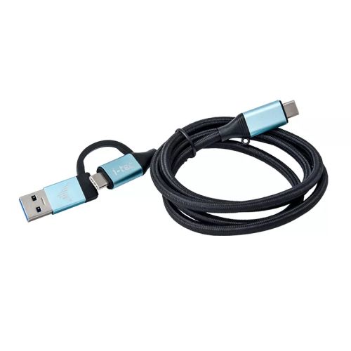 Achat Câble USB I-TEC USB-C to USB-C Cable with integrated USB 3.0 Adapter 100cm sur hello RSE
