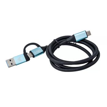 Achat Câble USB I-TEC USB-C to USB-C Cable with integrated USB 3.0 Adapter