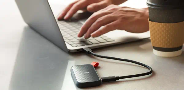 SanDisk Portable 480 Go USB Type-C 3.2 Gen 1 (3.1 Gen 1) Bleu - Sandisk - Disque dur SSD - visuel 6