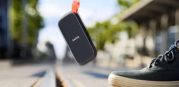 SanDisk Portable 480 Go USB Type-C 3.2 Gen 1 (3.1 Gen 1) Bleu - Sandisk - Disque dur SSD - visuel 5