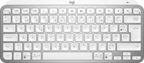 Achat LOGITECH MX Keys Mini Minimalist Wireless Illuminated Keyboard - PALE sur hello RSE