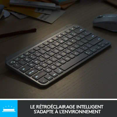 Logitech MX Keys Mini Logitech - visuel 1 - hello RSE - SAISIE ULTRA-FLUIDE