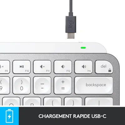 Logitech MX Keys Mini Logitech - visuel 1 - hello RSE - CRÉEZ DANS UN FLUX SANS ACCROC